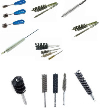 brass shaft nylon abrasive and steel wire brushes